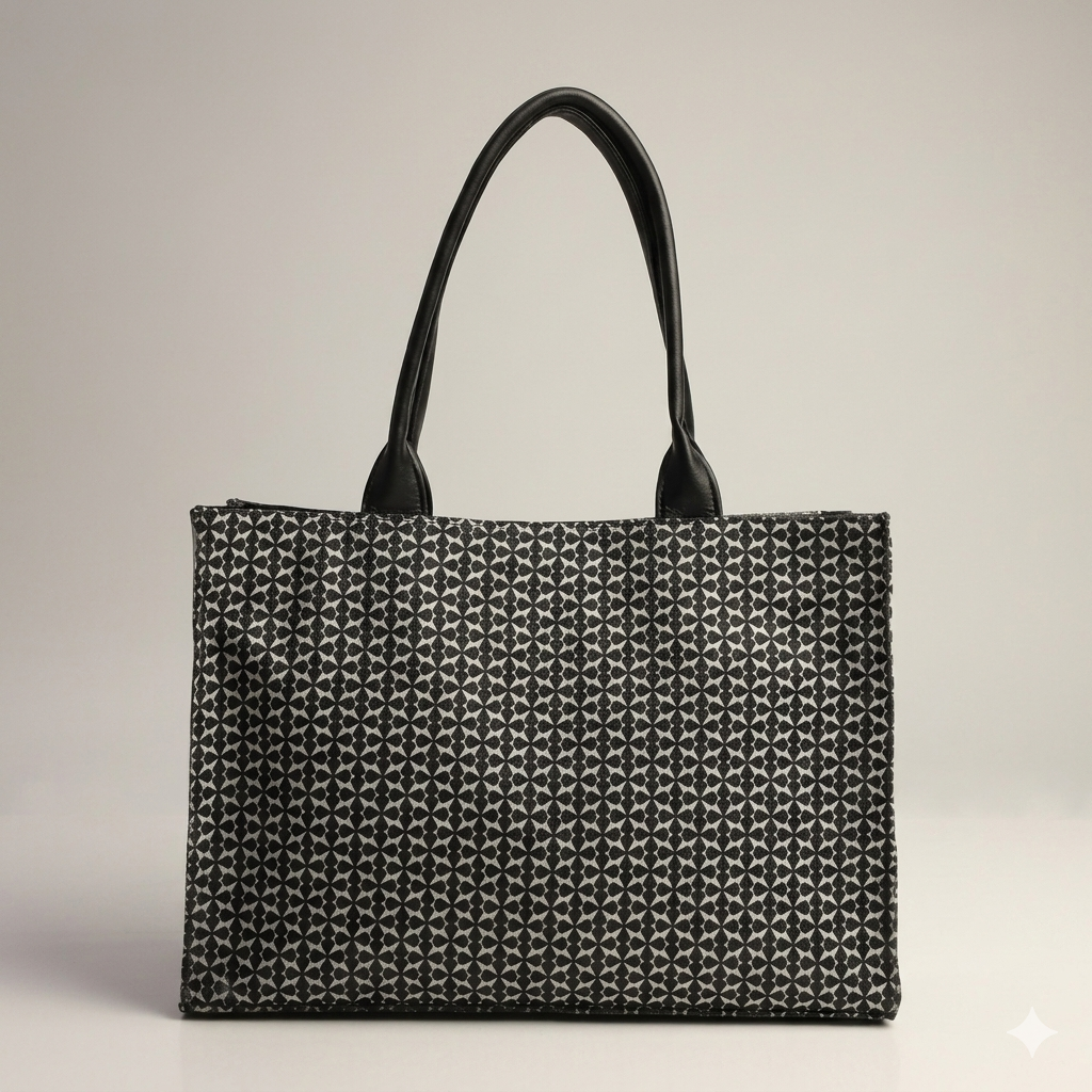 Texture canvas tote bag