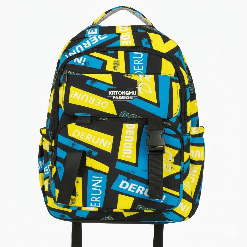 Multiple color collage bag