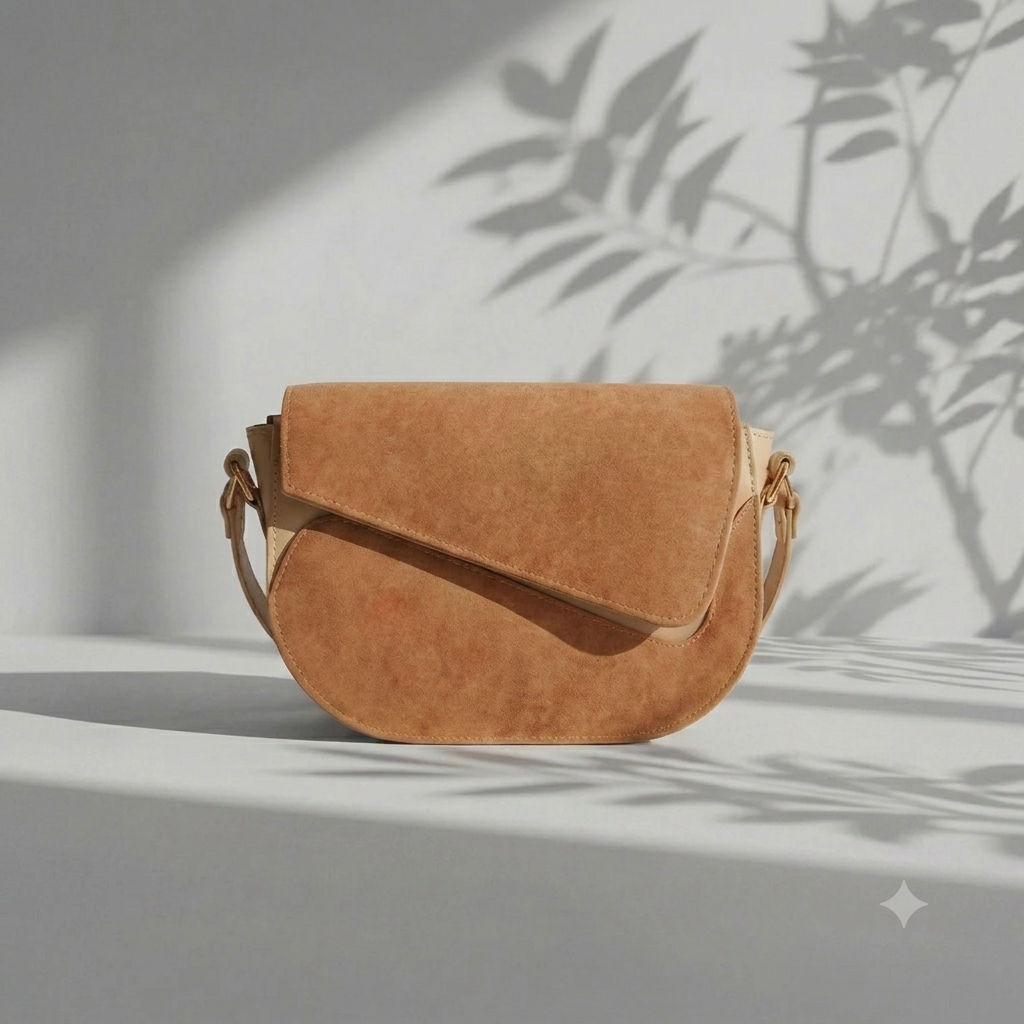 Crescent Suede Bag