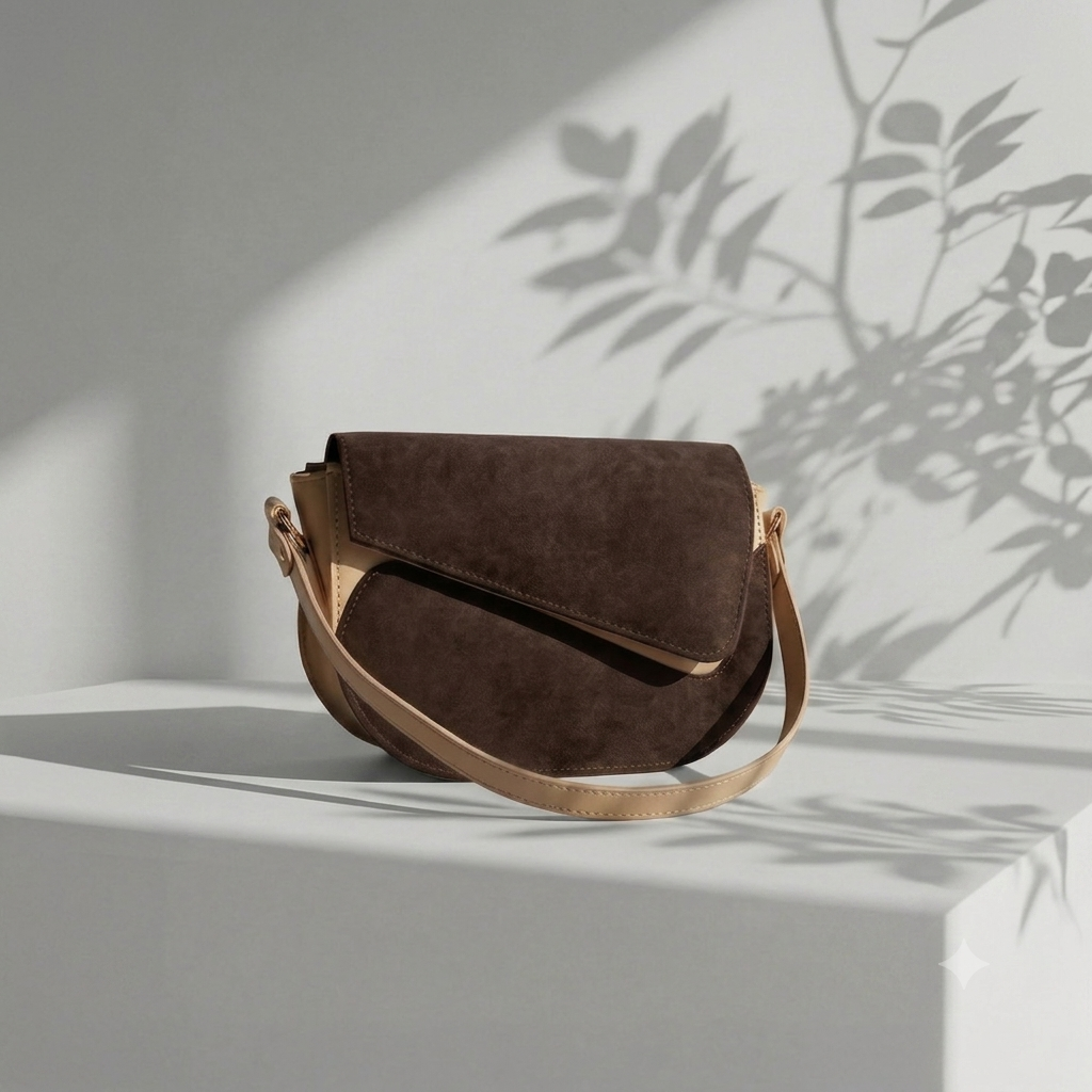 Brown hand bag