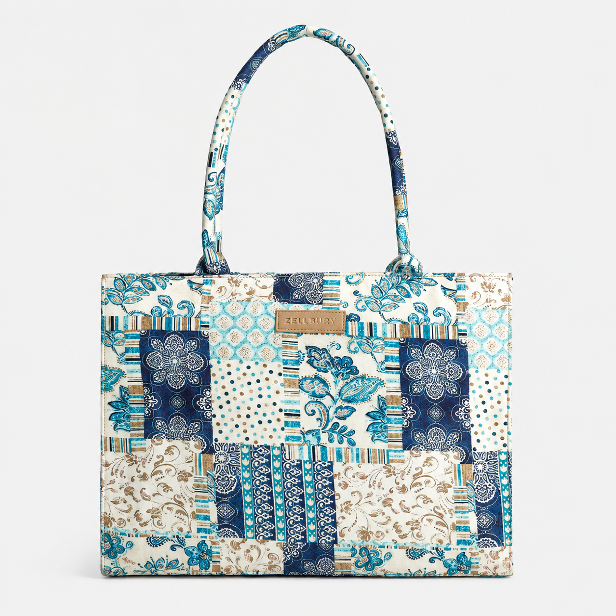 Multi shaded tote bag