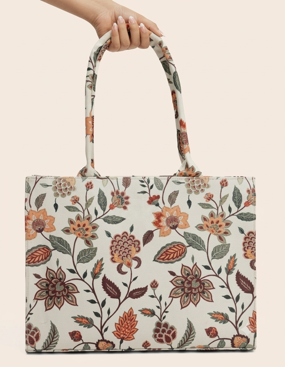 flower tote bag