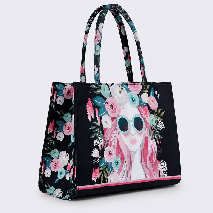 Printed Canva tote bag