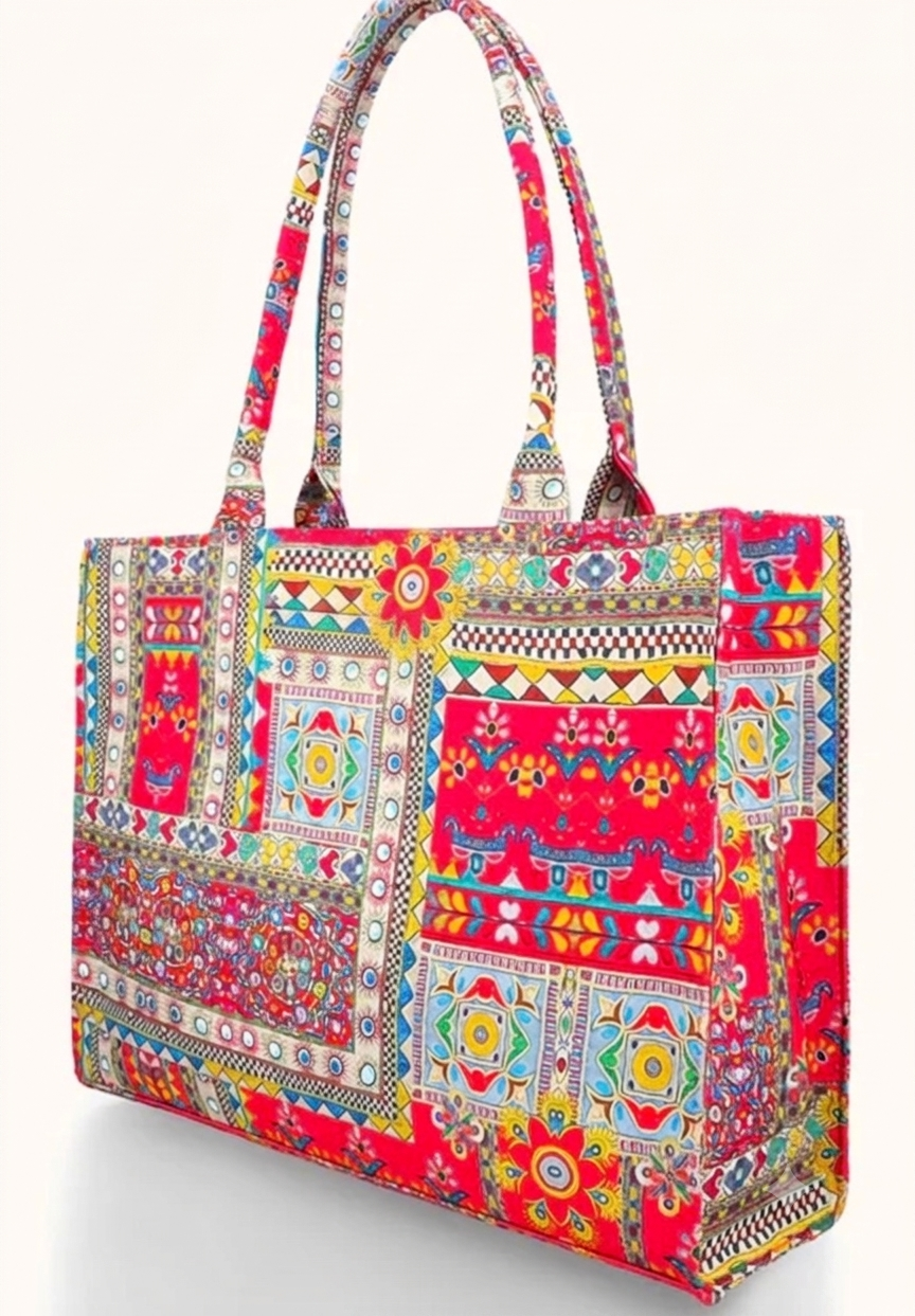 Multiple colour tote bag