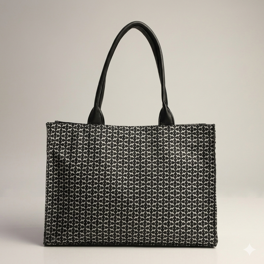 Texture canvas tote bag