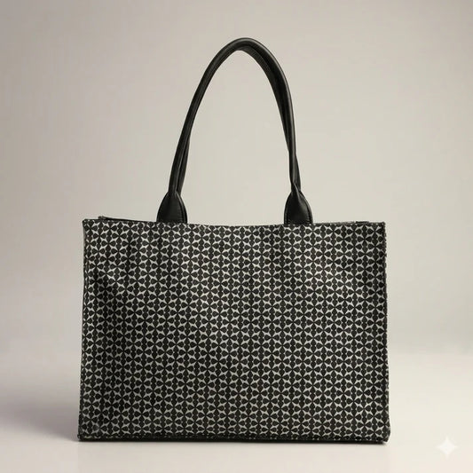 black design tote bag