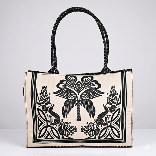 Offwhite Canvas tote bag