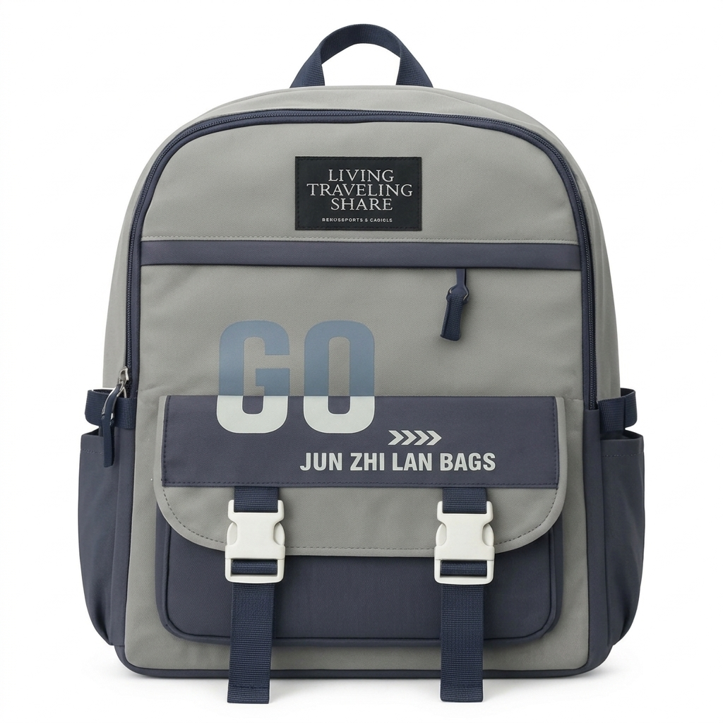 Light grey collage bag