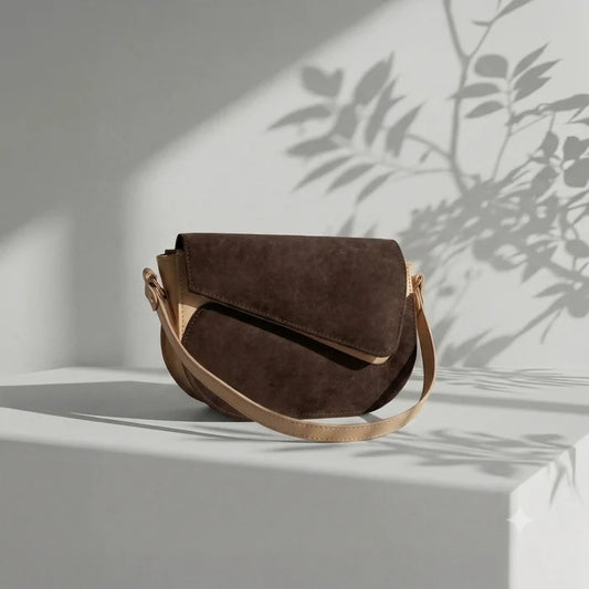 Brown hand bag