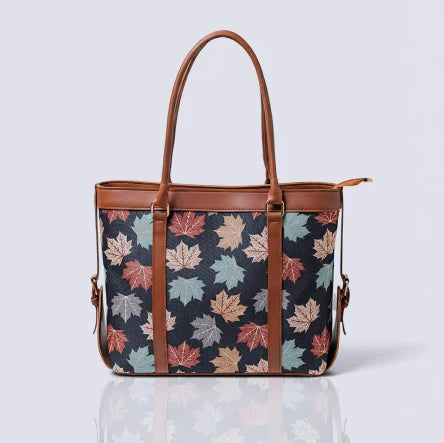 Flower canvas tote bag