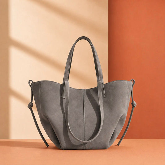 Grey tote bag