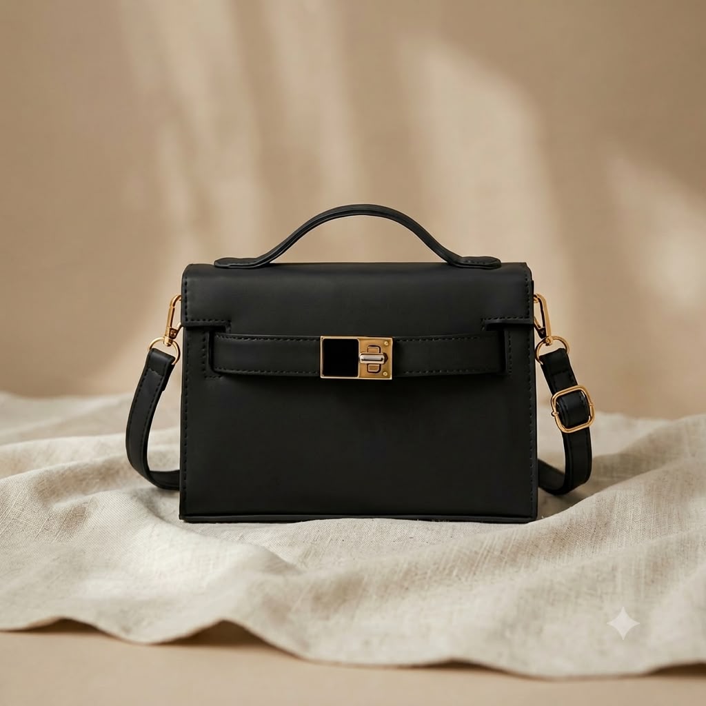 Black hand bag