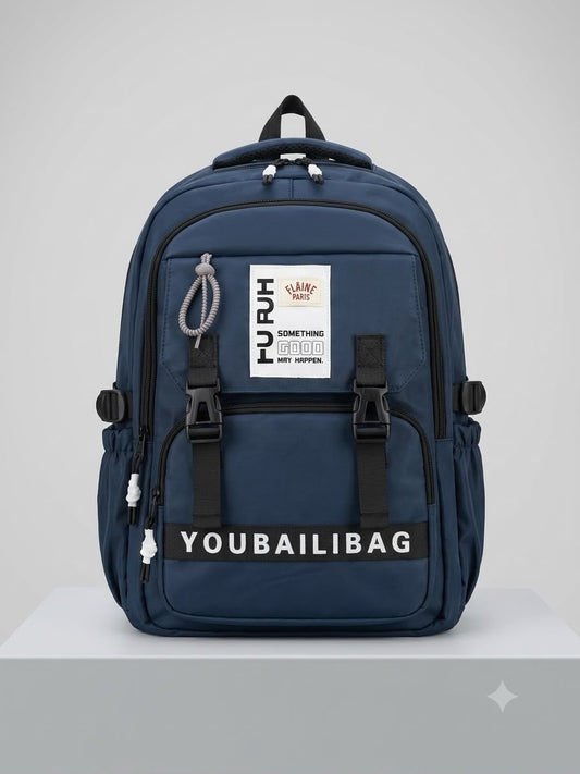 blue backpack