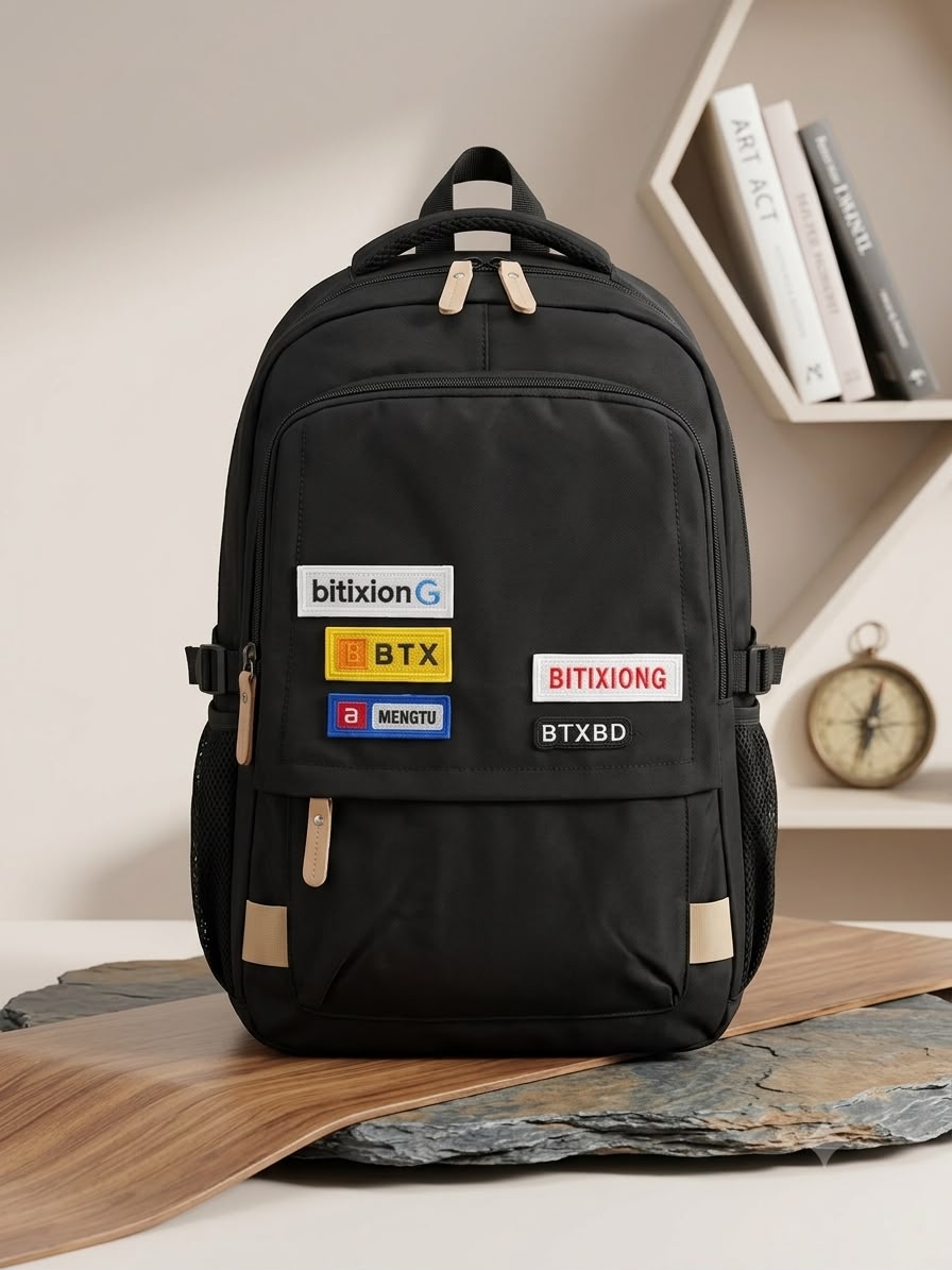 black backpack