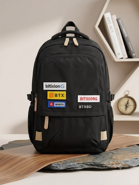 black backpack
