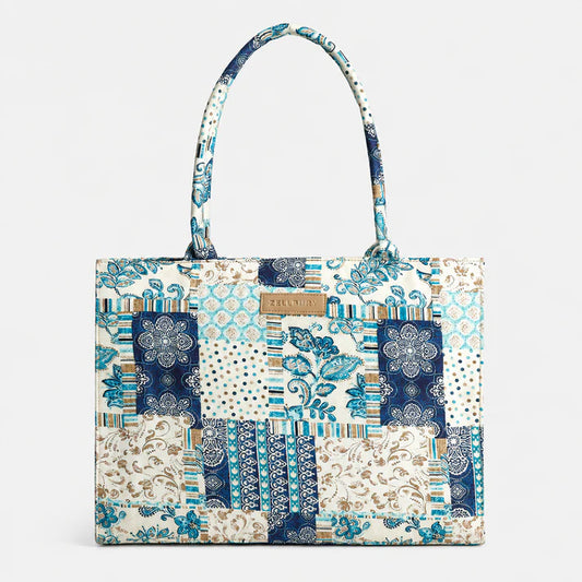 blue tote bag